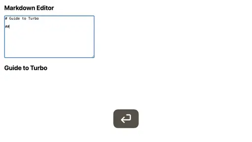 Turbo Frames - Markdown Preview