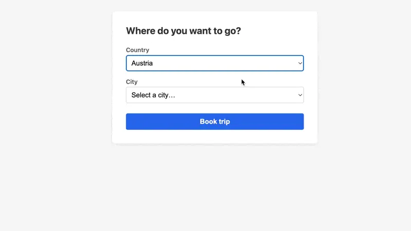 Turbo Frames - Chained Selects